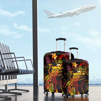 Tuvalu Luggage Cover Octopus Plumeria Polynesian Tattoo