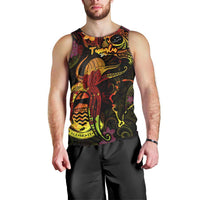 Tuvalu Men Tank Top Octopus Plumeria Polynesian Tattoo