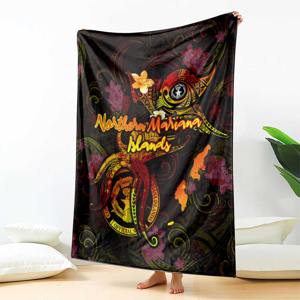 Northern Mariana Islands Blanket Octopus Plumeria Polynesian Tattoo