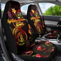 Northern Mariana Islands Car Seat Cover Octopus Plumeria Polynesian Tattoo