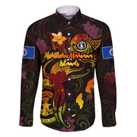 Northern Mariana Islands Family Matching Mermaid Dress and Hawaiian Shirt Octopus Plumeria Polynesian Tattoo