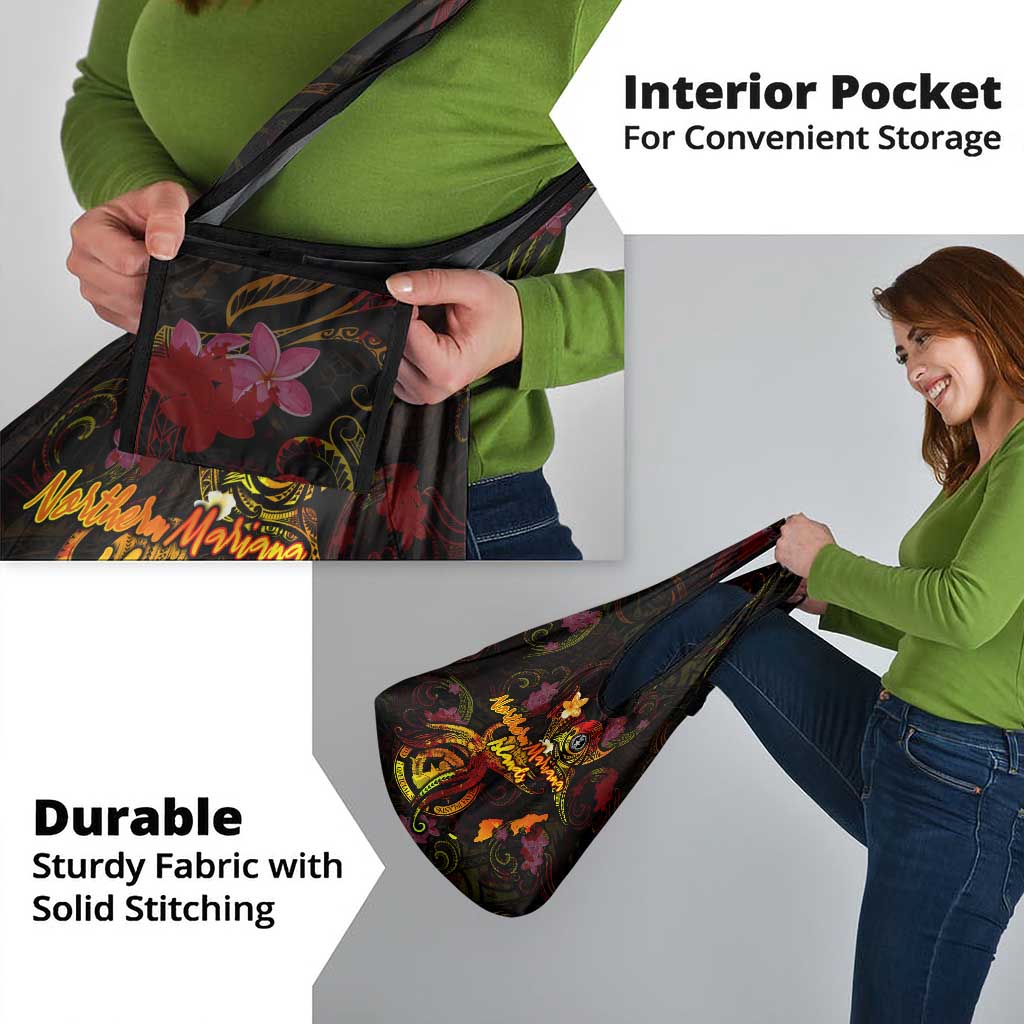 Northern Mariana Islands Grocery Bag Octopus Plumeria Polynesian Tattoo