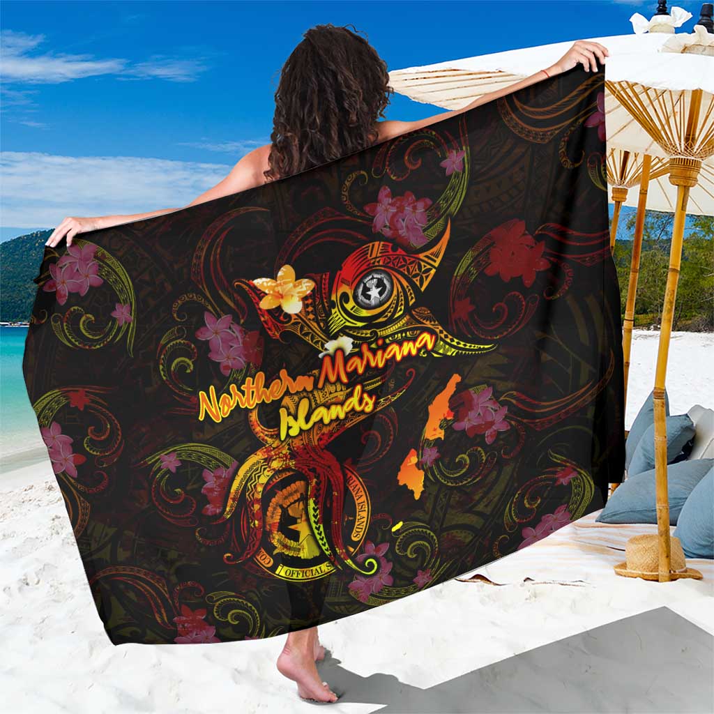 Northern Mariana Islands Sarong Octopus Plumeria Polynesian Tattoo