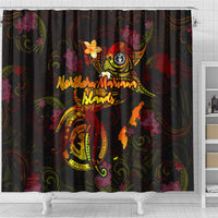 Northern Mariana Islands Shower Curtain Octopus Plumeria Polynesian Tattoo