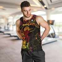 Marshall Islands Men Tank Top Octopus Plumeria Polynesian Tattoo