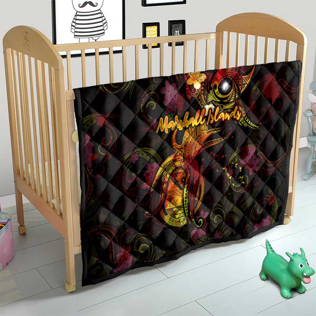 Marshall Islands Quilt Octopus Plumeria Polynesian Tattoo