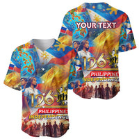 Custom The Philippines 126th Independence Anniversary Baseball Jersey Art Style DT02 - Polynesian Pride