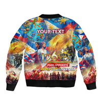 Custom The Philippines 126th Independence Anniversary Bomber Jacket Art Style