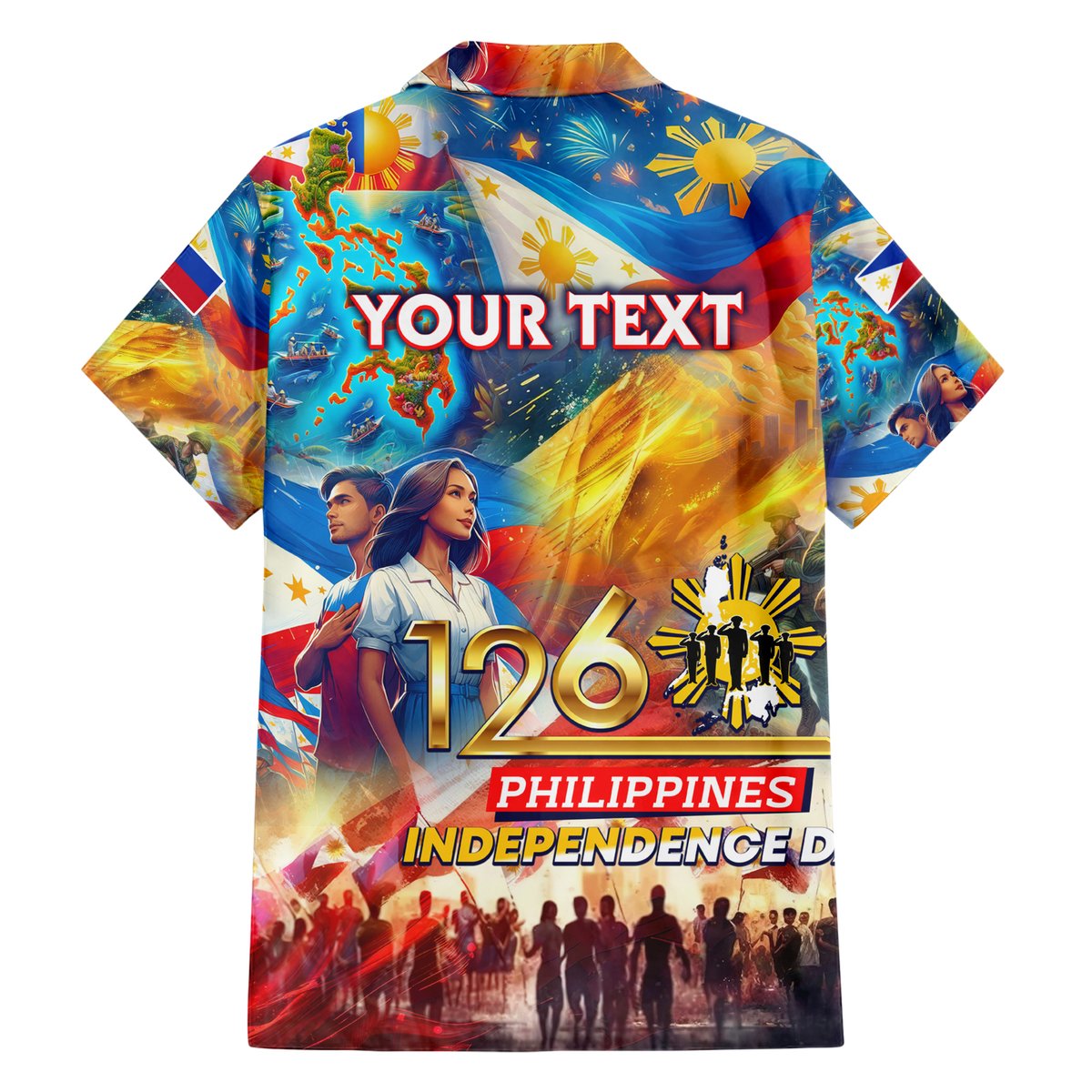 Custom The Philippines 126th Independence Anniversary Hawaiian Shirt Art Style DT02 - Polynesian Pride