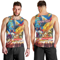 Custom The Philippines 126th Independence Anniversary Men Tank Top Art Style DT02 - Polynesian Pride