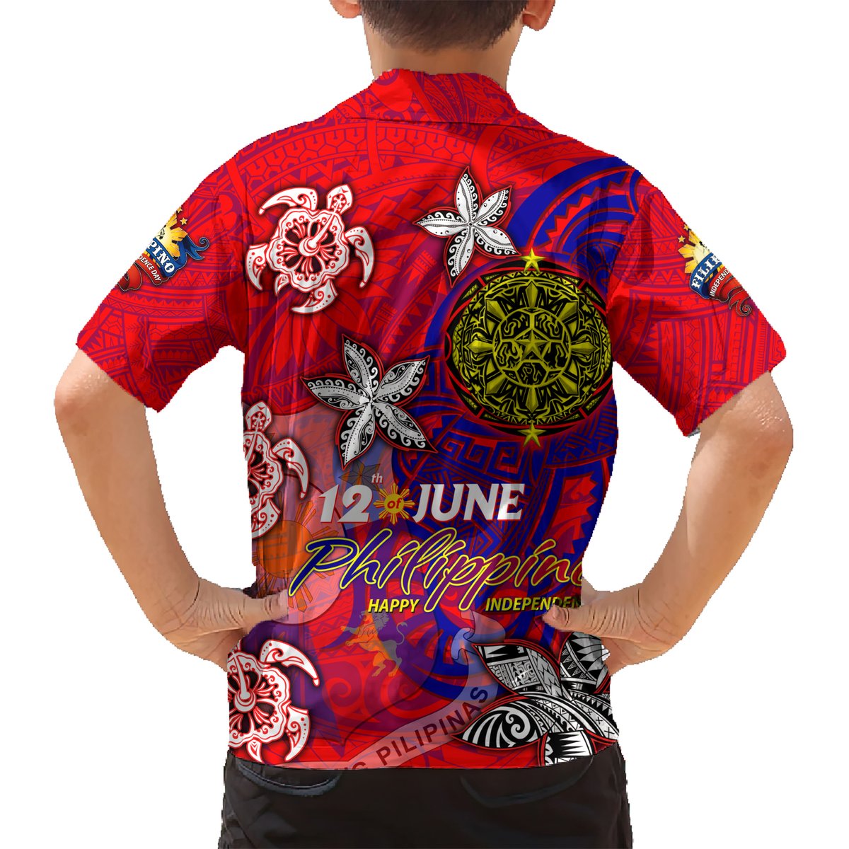 Personalized Philippines 12 June Independence Day Hawaiian Shirt Polynesian Turtle Plumeria DT02 - Polynesian Pride