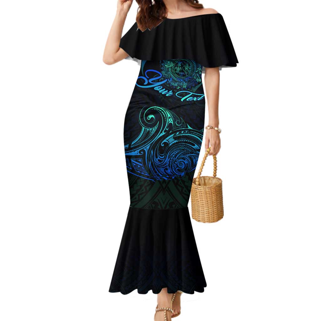 Sea Animal Polynesia Family Matching Mermaid Dress and Hawaiian Shirt Polynesian Pattern