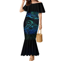 Sea Animal Polynesia Family Matching Mermaid Dress and Hawaiian Shirt Polynesian Pattern