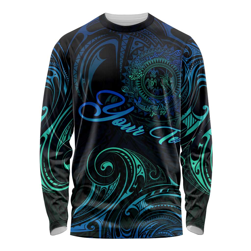 Sea Animal Polynesia Long Sleeve Shirt Polynesian Pattern