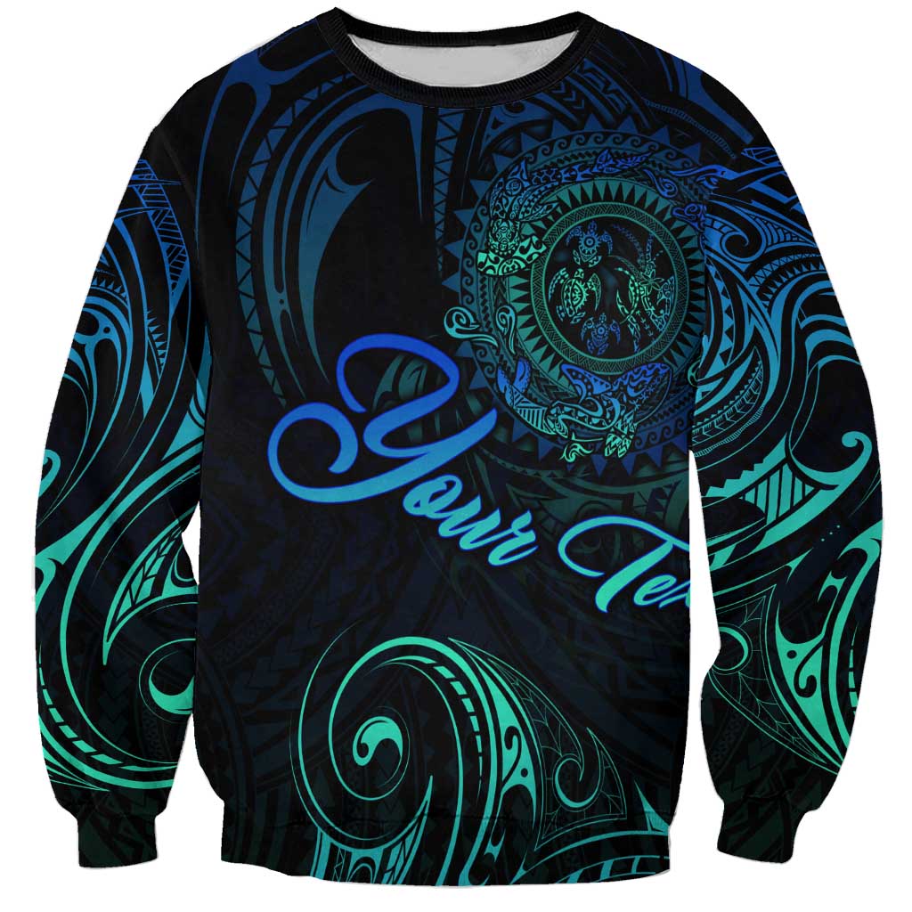 Sea Animal Polynesia Sweatshirt Polynesian Pattern DT02 Unisex Black - Polynesian Pride