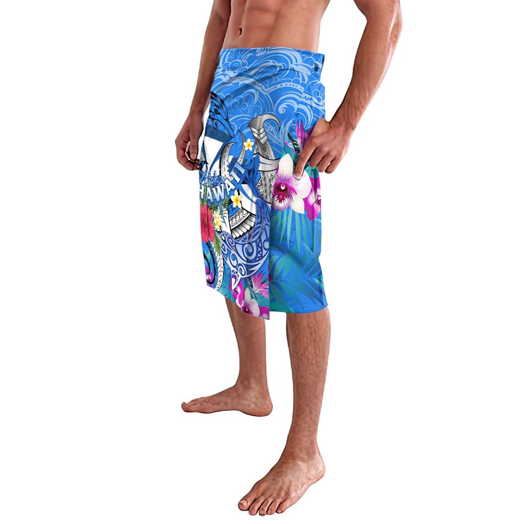 Aloha Hawaii Lavalava Dolphins and Fish Hook Hibiscus