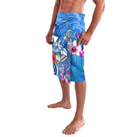 Aloha Hawaii Lavalava Dolphins and Fish Hook Hibiscus
