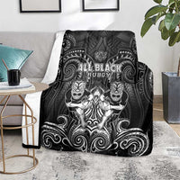 All Black Blanket New Zealand Rugby Mascot Maori