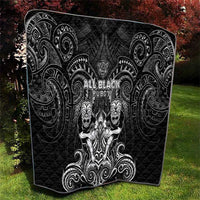 All Black Quilt New Zealand Rugby Mascot Maori