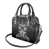 All Black Shoulder Handbag New Zealand Rugby Mascot Maori