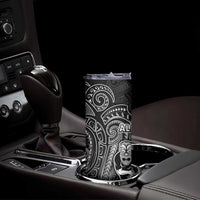 All Black Skinny Tumbler New Zealand Rugby Mascot Maori