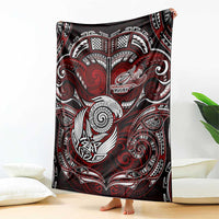 New Zealand Aotearoa Rugby Blanket Maori Fern Tattoo Art