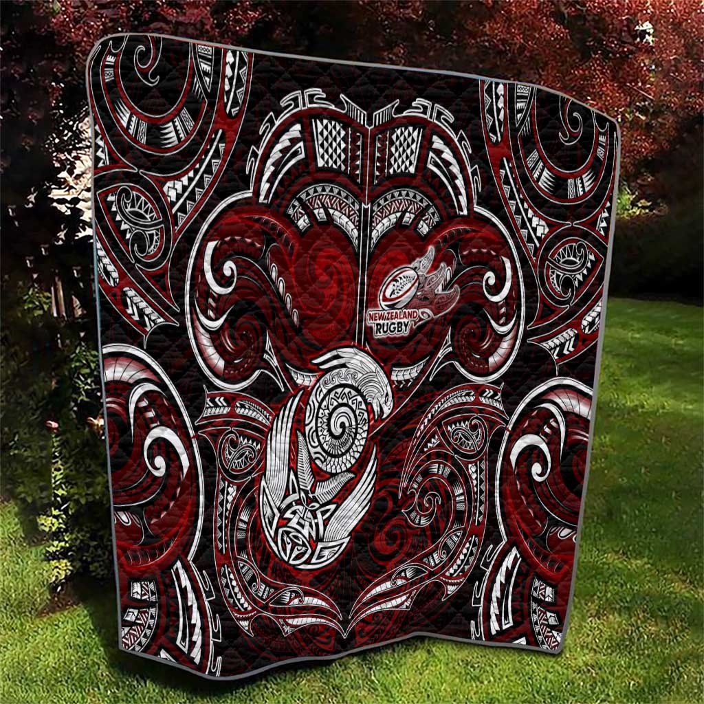 New Zealand Aotearoa Rugby Quilt Maori Fern Tattoo Art