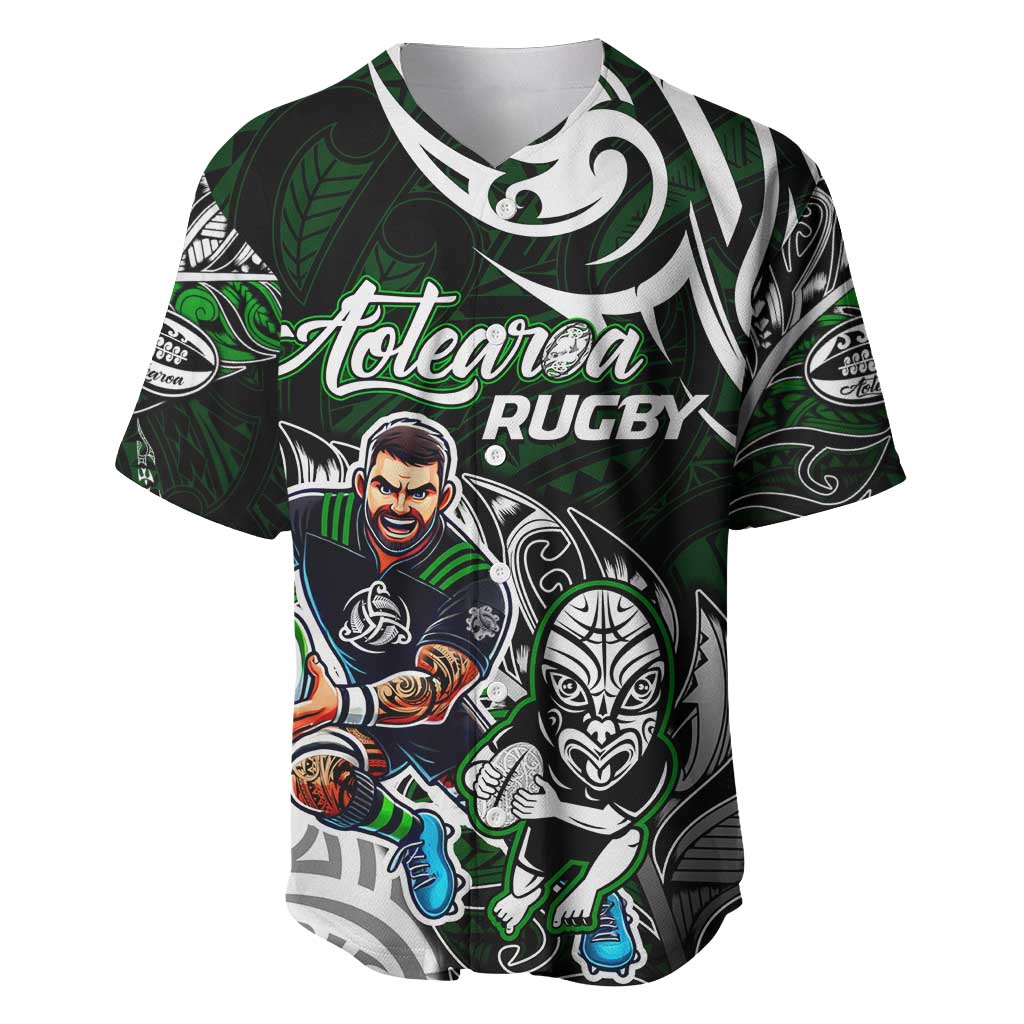 Personalized NZ Aotearoa Rugby Baseball Jersey New Zealand Silver Fern