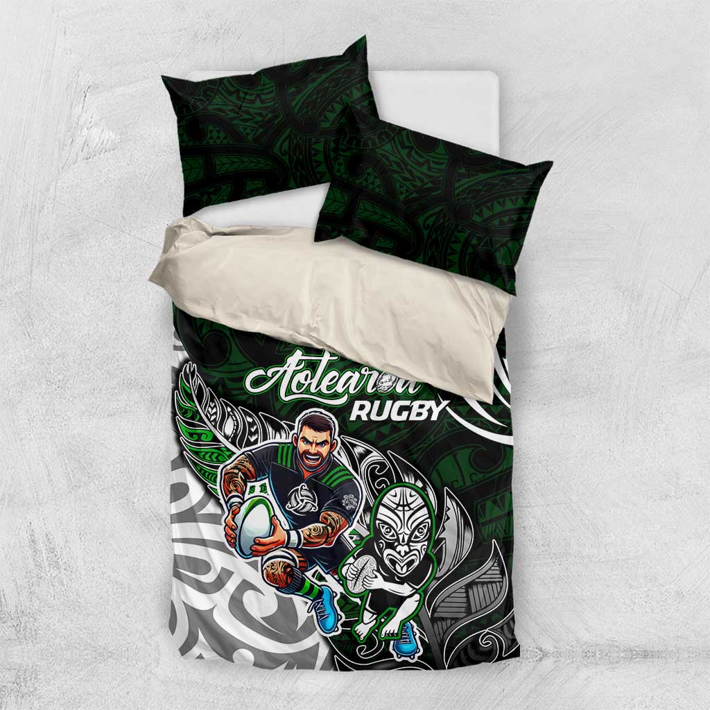NZ Aotearoa Rugby Bedding Set New Zealand Silver Fern