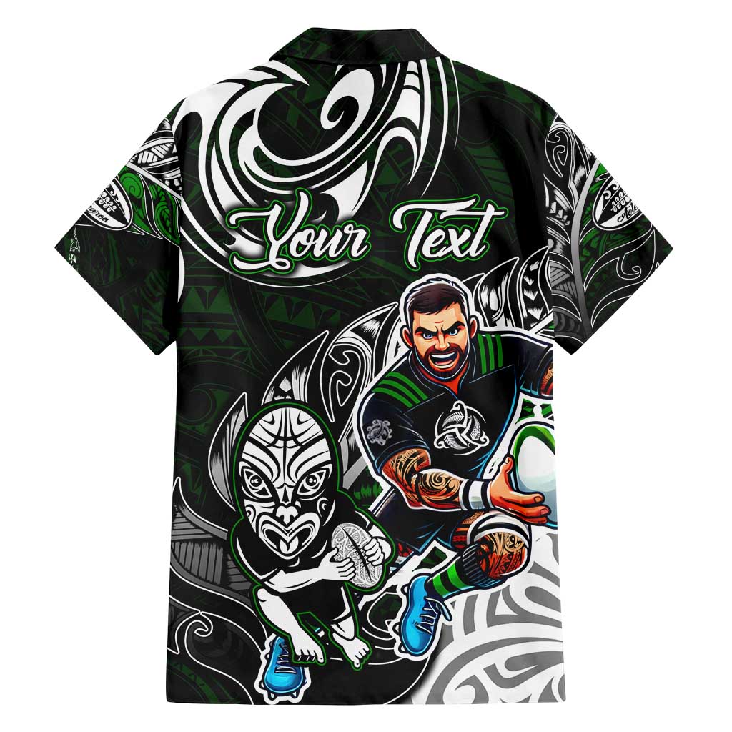 Personalized NZ Aotearoa Rugby Family Matching Tank Maxi Dress and Hawaiian Shirt New Zealand Silver Fern