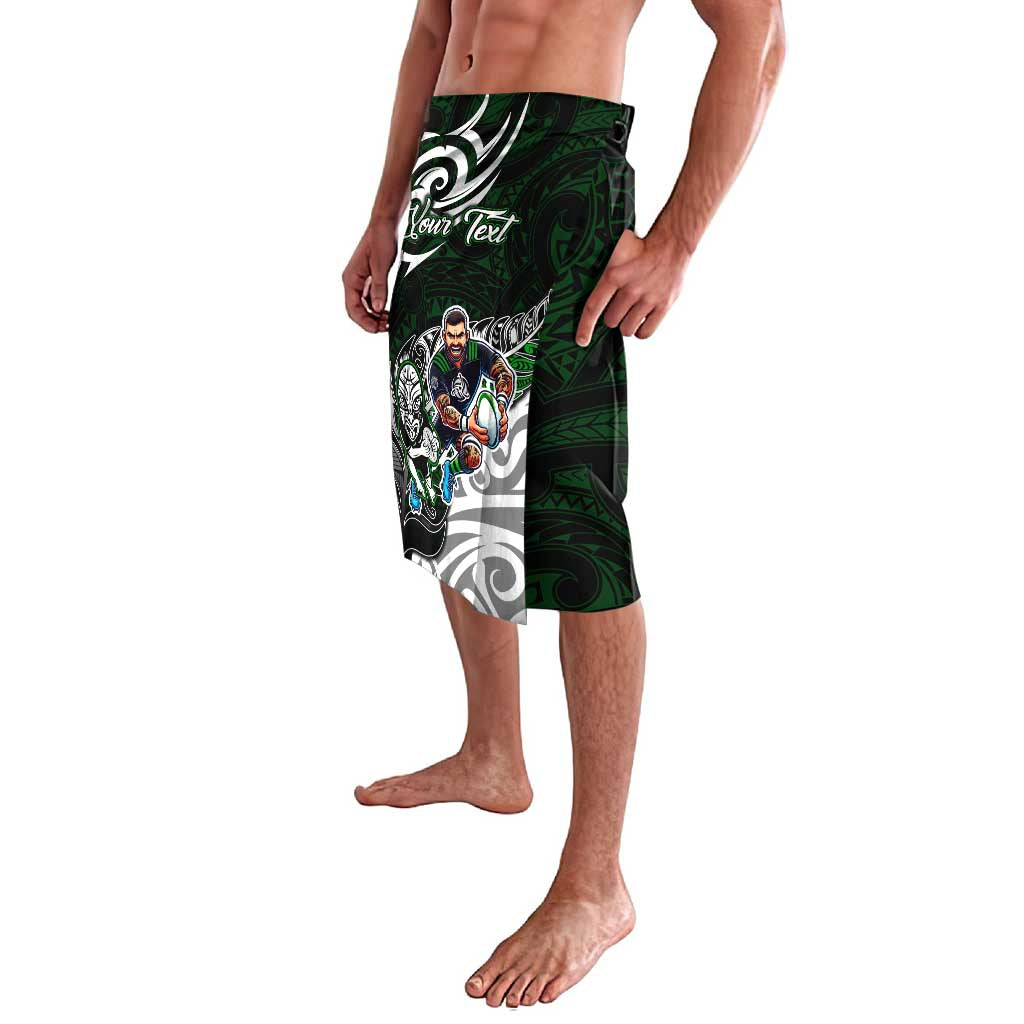 Personalized NZ Aotearoa Rugby Lavalava New Zealand Silver Fern