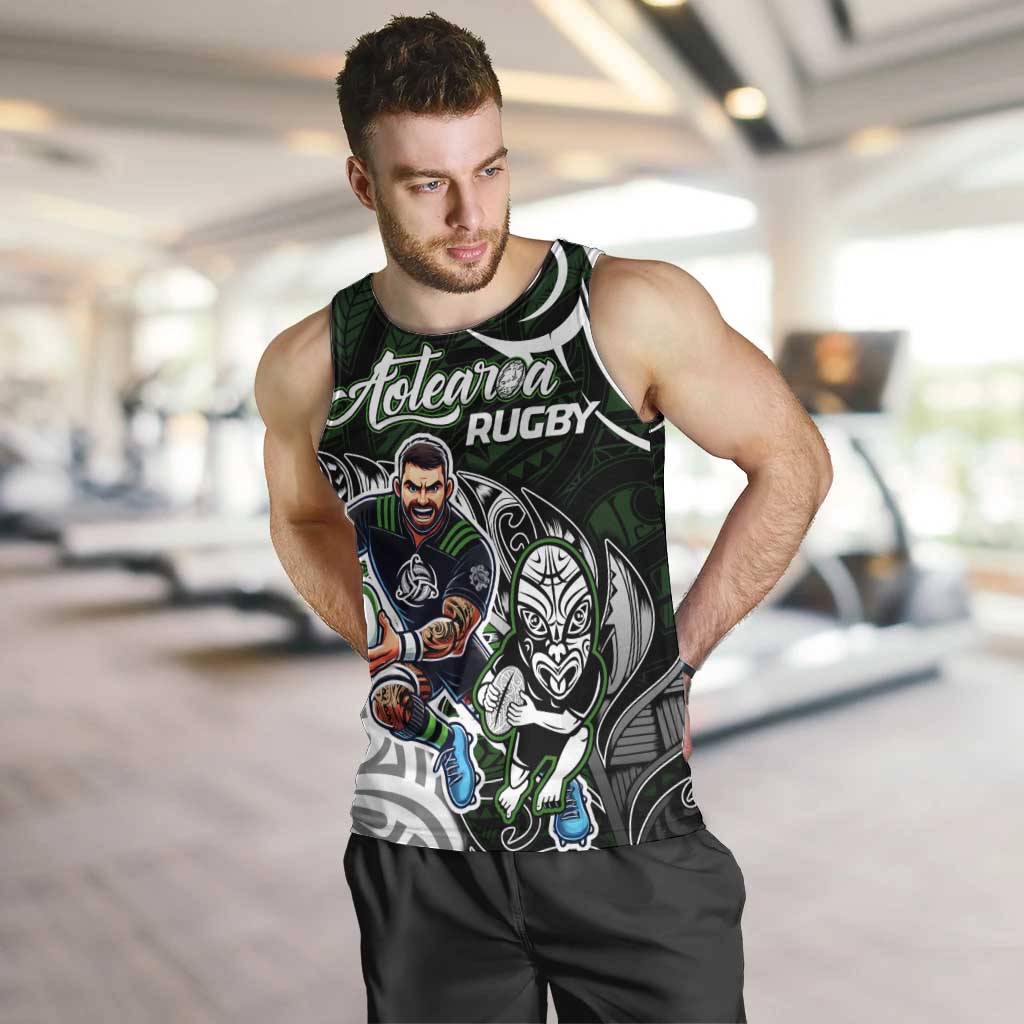 Personalized NZ Aotearoa Rugby Men Tank Top New Zealand Silver Fern