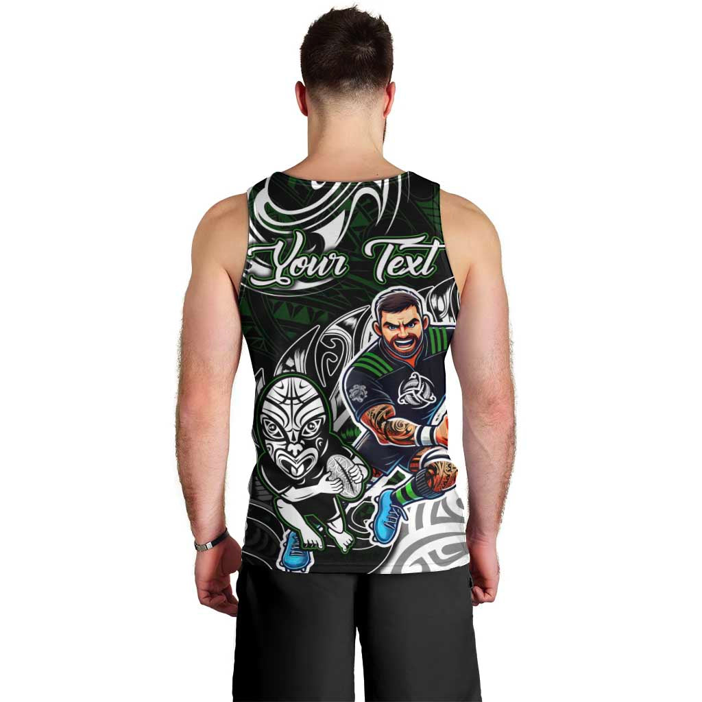 Personalized NZ Aotearoa Rugby Men Tank Top New Zealand Silver Fern