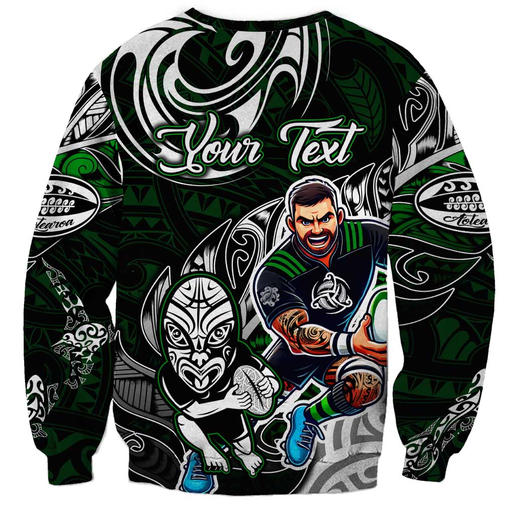 Personalized NZ Aotearoa Rugby Sweatshirt New Zealand Silver Fern