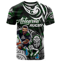 Personalized NZ Aotearoa Rugby T Shirt New Zealand Silver Fern
