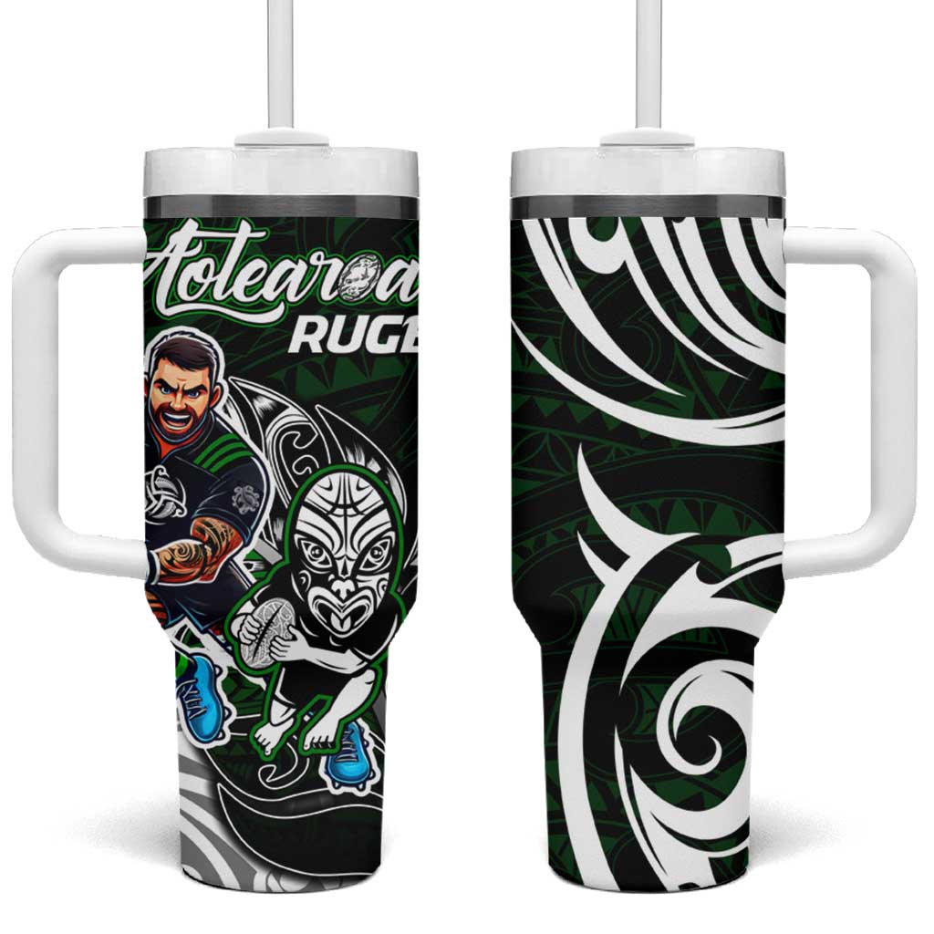 NZ Aotearoa Rugby Tumbler With Handle New Zealand Silver Fern