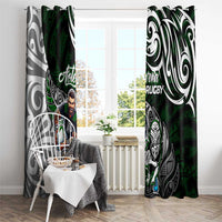 NZ Aotearoa Rugby Window Curtain New Zealand Silver Fern