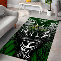 Warriors Maori Darts Area Rug New Zealand Darts Silver Fern