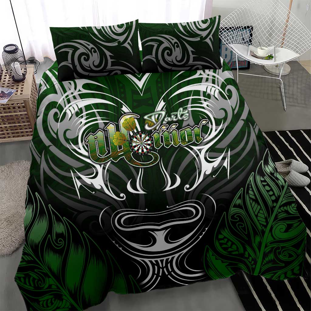 Warriors Maori Darts Bedding Set New Zealand Darts Silver Fern