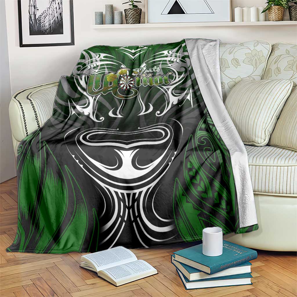 Warriors Maori Darts Blanket New Zealand Darts Silver Fern