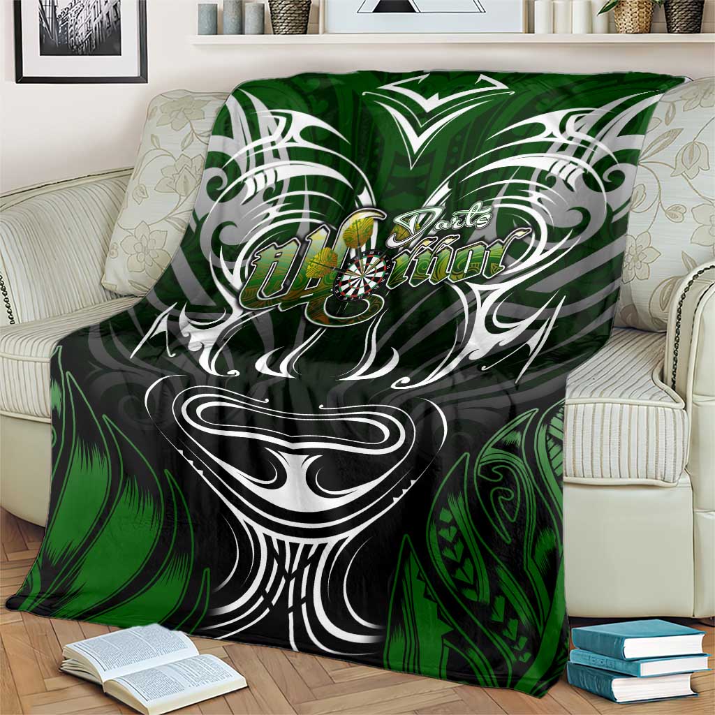Warriors Maori Darts Blanket New Zealand Darts Silver Fern