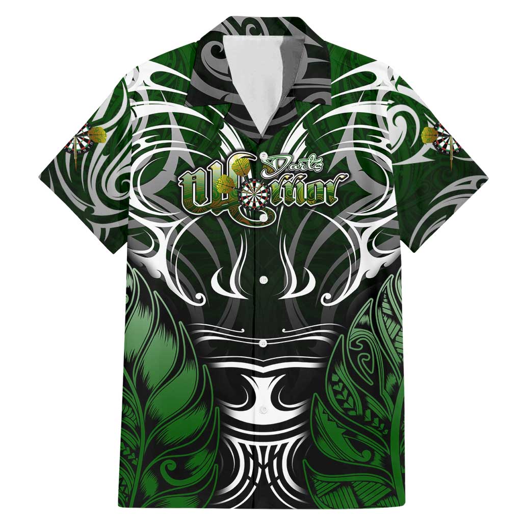 Personalised Warriors Maori Darts Family Matching Mermaid Dress and Hawaiian Shirt New Zealand Darts Silver Fern