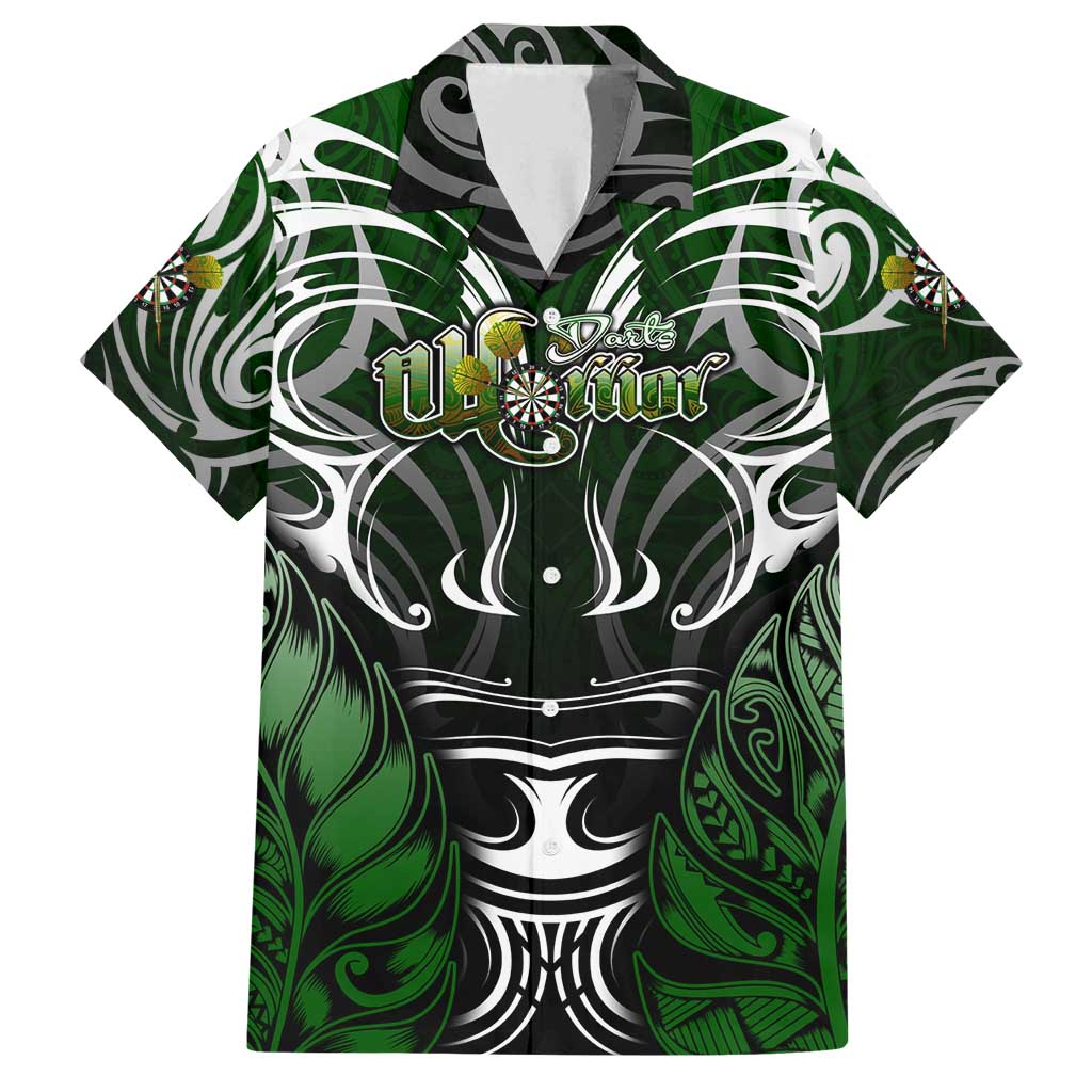 Personalised Warriors Maori Darts Family Matching Off Shoulder Maxi Dress and Hawaiian Shirt New Zealand Darts Silver Fern