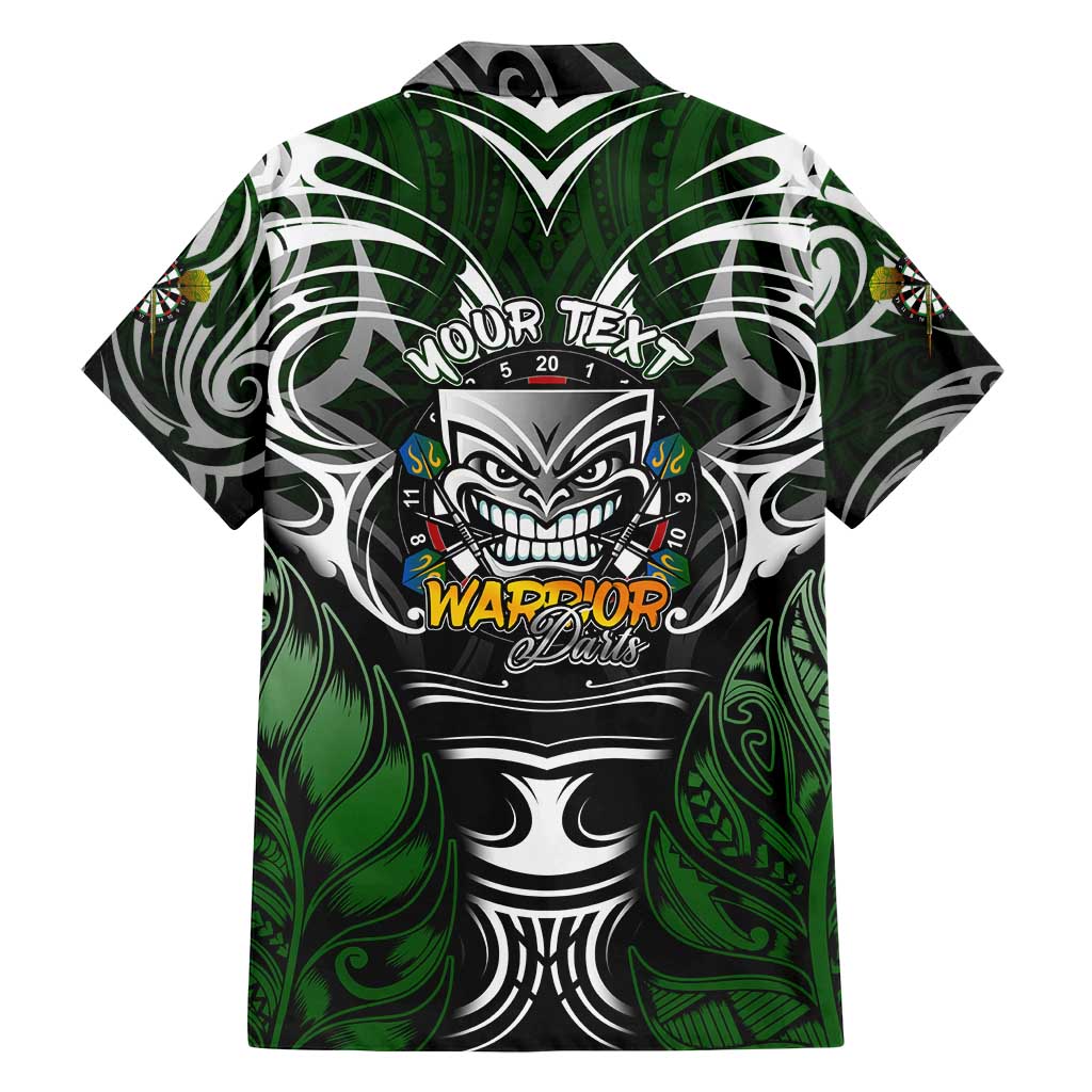 Personalised Warriors Maori Darts Family Matching Puletasi and Hawaiian Shirt New Zealand Darts Silver Fern