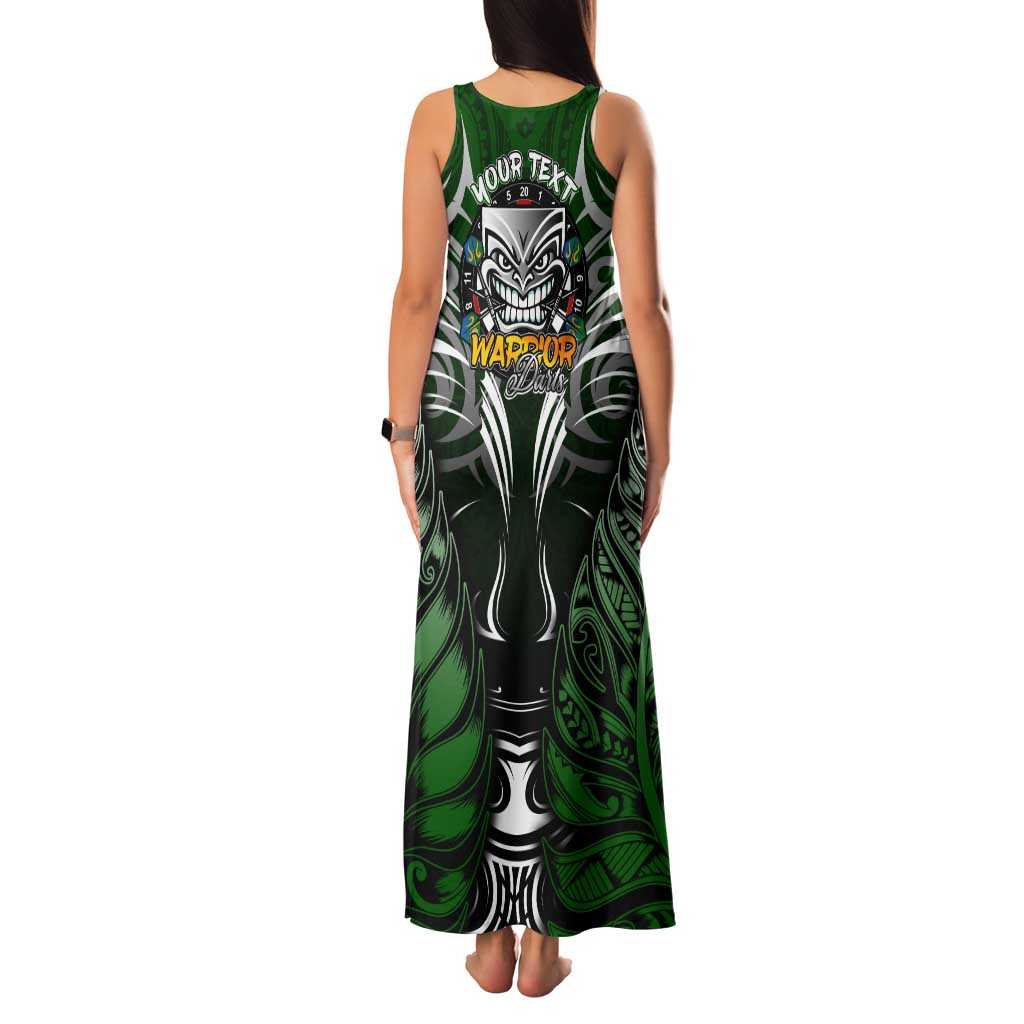 Personalised Warriors Maori Darts Family Matching Tank Maxi Dress and Hawaiian Shirt New Zealand Darts Silver Fern
