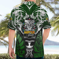 Personalised Warriors Maori Darts Hawaiian Shirt New Zealand Darts Silver Fern