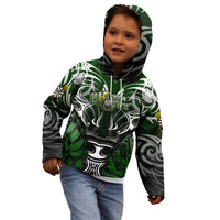Personalised Warriors Maori Darts Kid Hoodie New Zealand Darts Silver Fern