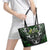 Warriors Maori Darts Leather Tote Bag New Zealand Darts Silver Fern