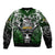 Personalised Warriors Maori Darts Sleeve Zip Bomber Jacket New Zealand Darts Silver Fern