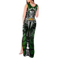 Personalised Warriors Maori Darts Tank Maxi Dress New Zealand Darts Silver Fern